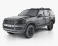 Ford Explorer 2010 3D-Modell wire render