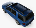 Ford Explorer 2010 3D模型 顶视图