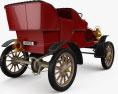 Ford Model C 1904 3D模型 后视图