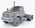 Ford F-650 / F-750 Regular Cab Tractor 2019 3D модель clay render