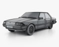 Ford Falcon 1982 3D 모델  wire render
