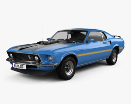 Ford Mustang Mach 1 351 1969 3Dモデル