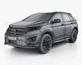 Ford Edge Sport 2019 3d model wire render