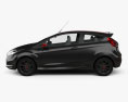 Ford Fiesta Zetec S Black Edition 2017 3D 모델  side view
