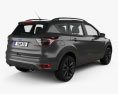 Ford Kuga 2019 3D 모델  back view