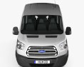 Ford Transit Пасажирський фургон L2H3 2017 3D модель front view