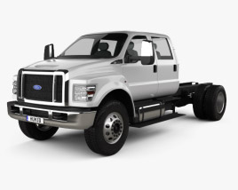 Ford F-650 / F-750 Crew Cab Chassis 2019 Modelo 3d