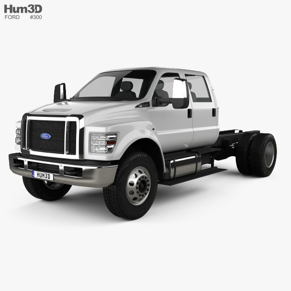 Ford F-650 / F-750 Crew Cab Chassis 2019 3D model