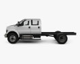 Ford F-650 / F-750 Crew Cab Chassis 2019 3D模型 侧视图