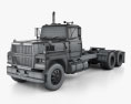 Ford LTL900 Camion Tracteur 2024 Modèle 3d wire render
