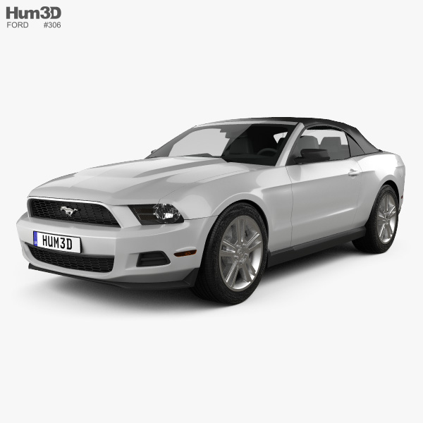 Ford Mustang V6 Кабриолет 2013 3D модель