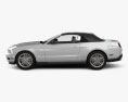 Ford Mustang V6 descapotable 2013 Modelo 3D vista lateral