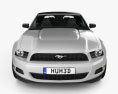 Ford Mustang V6 敞篷车 2013 3D模型 正面图