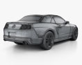 Ford Mustang V6 Кабріолет з детальним інтер'єром 2013 3D модель