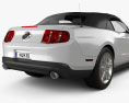 Ford Mustang V6 Cabriolet mit Innenraum 2013 3D-Modell