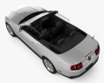 Ford Mustang V6 敞篷车 带内饰 2013 3D模型 顶视图