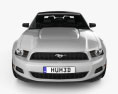 Ford Mustang V6 descapotable con interior 2013 Modelo 3D vista frontal