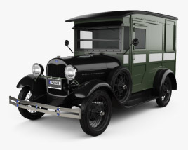 Ford Model A Delivery Truck 1931 3D 모델 