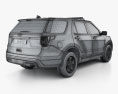 Ford Explorer 警察 Interceptor Utility HQインテリアと 2016 3Dモデル