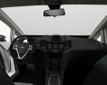 Ford Fiesta 5 portas com interior 2016 Modelo 3d dashboard
