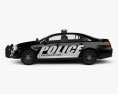 Ford Taurus 警察 Interceptor セダン HQインテリアと 2016 3Dモデル side view