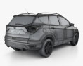Ford Escape Titanium mit Innenraum 2020 3D-Modell