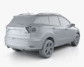 Ford Escape Titanium з детальним інтер'єром 2020 3D модель