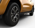 Ford Ranger 더블캡 Wildtrak 인테리어 가 있는 2019 3D 모델 