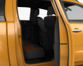 Ford Ranger Двойная кабина Wildtrak с детальным интерьером 2019 3D модель