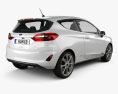 Ford Fiesta Vignale 2017 3D 모델  back view