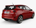 Ford Fiesta ST-Line 2017 3d model back view