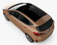 Ford Fiesta Titanium 2017 3D模型 顶视图