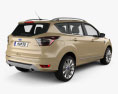 Ford Kuga Vignale 2019 3D 모델  back view