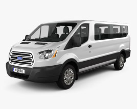 3D model of Ford Transit Passenger Van L2H1 2017