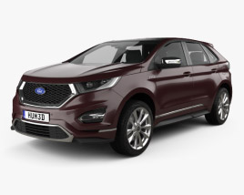 3D model of Ford Edge Vignale 2019