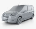Ford Tourneo Connect SWB XLT 2019 3Dモデル clay render