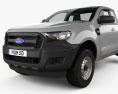 Ford Ranger Super Cab Chassis XL 2018 3d model