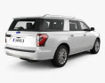 Ford Expedition MAX Platinum 2020 3D 모델  back view