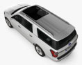 Ford Expedition MAX Platinum 2020 3D模型 顶视图