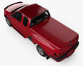 Ford F-150 Club Cab Flareside XLT 2003 3D模型 顶视图