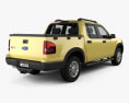 Ford Explorer Sport Trac 2010 3D 모델  back view