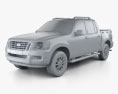 Ford Explorer Sport Trac 2010 3D модель clay render