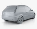 Ford Fiesta 掀背车 3门 2008 3D模型