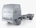 Ford Cargo (816) Chasis de Camión 2016 Modelo 3D clay render