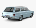 Ford Taunus (P6) 12M 旅行車 1967 3D模型 后视图