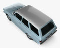 Ford Taunus (P6) 12M 旅行車 1967 3D模型 顶视图