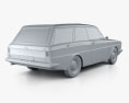 Ford Taunus (P6) 12M 스테이션 왜건 1967 3D 모델 