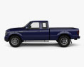 Ford Ranger (NA) Extended Cab 2012 3d model side view