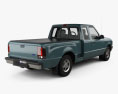 Ford Ranger (NA) Extended Cab Flare Side XLT 2012 3D модель back view