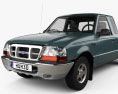 Ford Ranger (NA) Extended Cab Flare Side XLT 2012 Modelo 3D